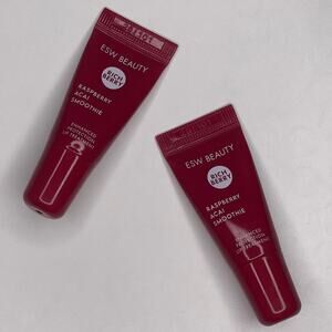 ESW Beauty Set of 2 Raspberry Acai Smoothie Vegan Lip Treatment, Rich Berry Tint